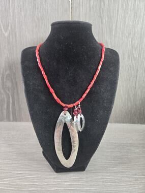 Silpada Hostess Only Coral Sterling 925 Necklace and Earrings N1167
